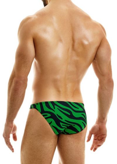 Modus Vivendi Tiger low cut brief green Low cut brief 95% Viscose, 5% Elastane S-XL 07314