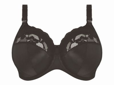 Elomi Molly UW Nursing Bra Black Underwired, soft cup nursing bra with moisture wicking properties 70-100, G-P EL4542-BLK