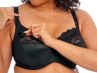 Elomi Molly UW Nursing Bra Black-thumb Underwired, soft cup nursing bra with moisture wicking properties 70-100, G-P EL4542-BLK
