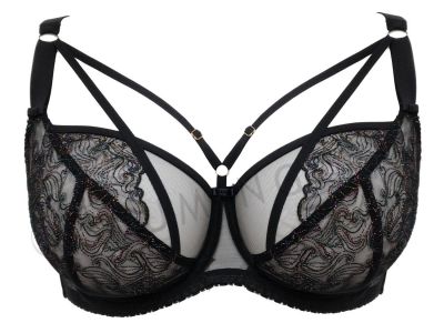 Gorsenia Molly Soft Bra Black Underwired, non-padded bra 65-100, D-M K746