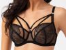 Gorsenia Molly Soft Bra Black-thumb Underwired, non-padded bra 65-100, D-M K746