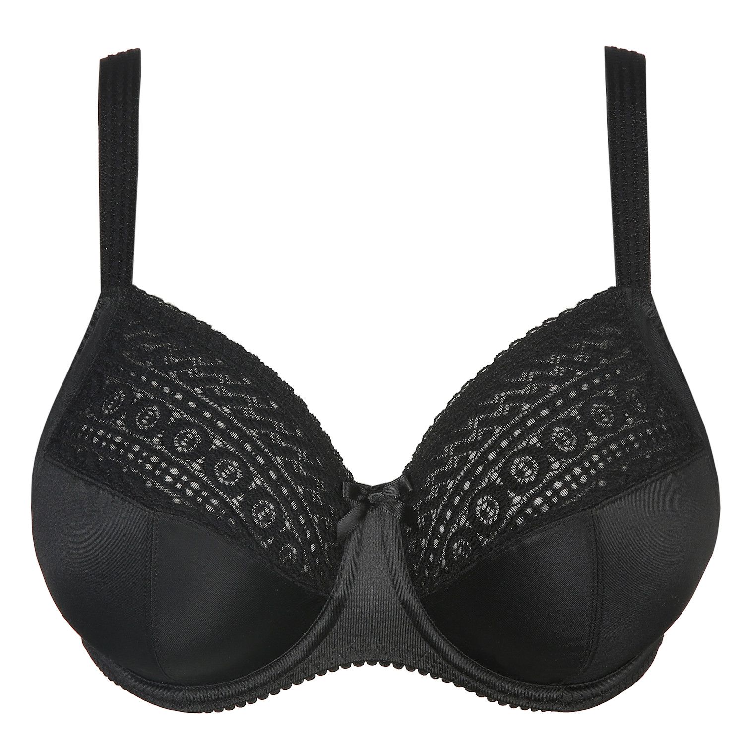 Oola Lingerie Everyday Full Cup Underwired Bra, Black at John