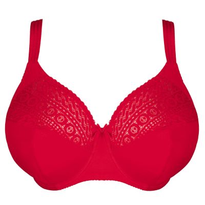 PrimaDonna Montara UW Full Cup Bra True Red Underwired, non-padded full cup bra with side support. 70-110, D-M 01633-80/85-TRR
