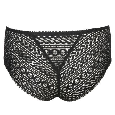 PrimaDonna Montara Luxury Thong Black All lace brazilian thong to match with your Montara bra. S/38 - 3XL/48 0663381-ZWA