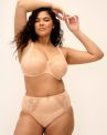 Elomi Morgan UW Banded Bra - Cameo Rose-thumb Underwired, non-padded banded bra in full cup 70-100, E-O EL4110-CRO