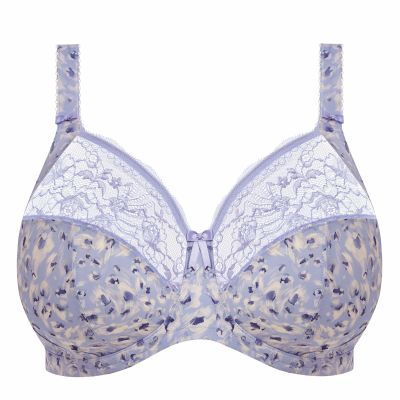 Elomi Morgan UW Full Cup Bra - Blue Leopard Underwired, non-padded banded bra in full cup. 70-105, E-R EL4110-BEO