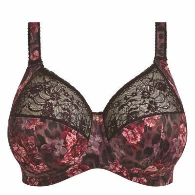 Elomi Morgan UW Full Cup Bra Dark Romance Underwired, non-padded banded bra in full cup. 70-105, E-R EL4110-DAE