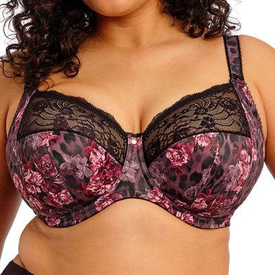 Elomi Morgan UW Full Cup Bra Dark Romance Underwired, non-padded banded bra in full cup. 70-105, E-R EL4110-DAE