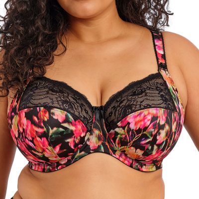Elomi Morgan UW Full Cup Bra - Hot House Underwired, non-padded banded bra in full cup. 70-105, E-R EL4110-HOU