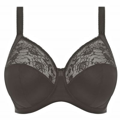 Elomi Morgan UW Banded Bra Black Underwired, non-padded banded bra in full cup 70-100, E-O EL4111-BLK