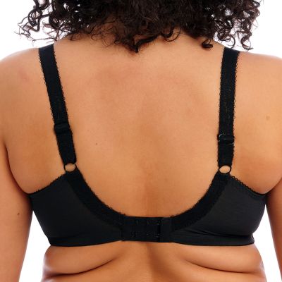 Elomi Morgan UW Banded Bra - Black Underwired, non-padded banded bra in full cup 70-105, E-R EL4111-BLK