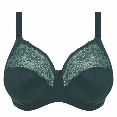 Elomi Morgan UW Banded Bra Deep Teal Underwired, non-padded banded bra in full cup. 70-100, E-O EL4111-DAL