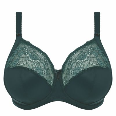 Elomi Morgan UW Banded Bra Deep Teal Underwired, non-padded banded bra in full cup. 70-100, E-O EL4111-DAL