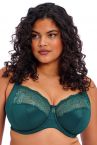 Elomi Morgan UW Banded Bra Deep Teal-thumb Underwired, non-padded banded bra in full cup. 70-100, E-O EL4111-DAL