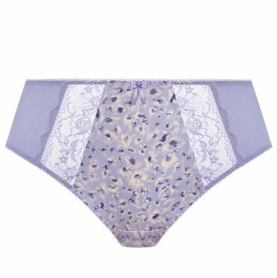Elomi Morgan High Leg Brief - Blue Leopard Normal high waist, high cut legs. M/40 - 4XL/50 EL4118-BEO