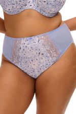 Morgan High Leg Brief - Blue Leopard