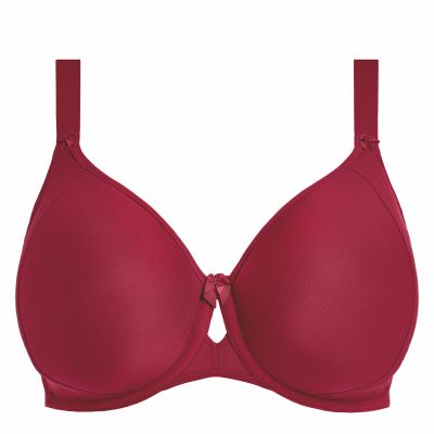 Elomi Nerina UW Moulded Spacer Bra Rouge Underwired, seamless spacer t-shirt bra. 75-105, E-L EL302710-ROG