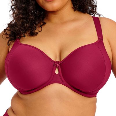 Elomi Nerina UW Moulded Spacer Bra Rouge Underwired, seamless spacer t-shirt bra. 75-105, E-L EL302710-ROG