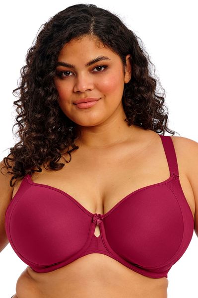Elomi Nerina UW Moulded Spacer Bra Rouge Underwired, seamless spacer t-shirt bra. 75-105, E-L EL302710-ROG
