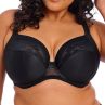 Elomi Nerina UW Stretch Plunge Bra Black-thumb Underwired, full cup plunge bra with flat stretch lace. 70-100, E-N EL302734-BLK