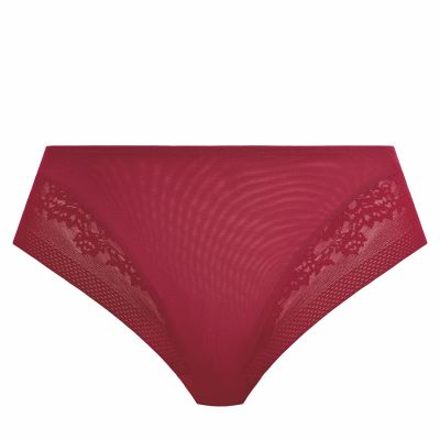 Elomi Nerina High Leg Brief Rouge Normal high waist, high cut legs. S/38 - 4XL/50 EL302753-ROG