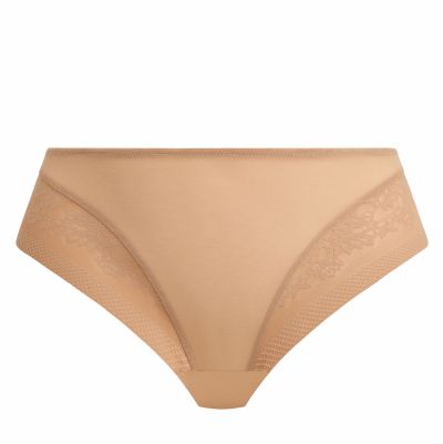 Elomi Nerina High Leg Brief Sahara Normal high waist, high cut legs. S/38 - 4XL/50 EL302753-SAH
