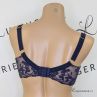 Nessa Ana UW Soft Bra Navy & Beige-thumb Underwired non-padded balconnet with double layer mesh and stretch lace cups. 65-100, E-O ANA-550-NAY