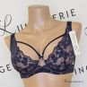 Nessa Ana UW Soft Bra Navy & Beige-thumb Underwired non-padded balconnet with double layer mesh and stretch lace cups. 65-100, E-O ANA-550-NAY