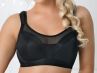 Nessa Nessa Soft Cup Sports Bra Black-thumb Nonwired, unpadded sports bra with padded straps. 60-100, D-P 069-519