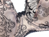 Nessa Tatuaz Soft UW Bra Beige & Black-thumb Underwired, unpadded soft cup lace balconnet 65-110, D-O N034-500