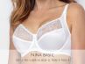 Gaia Lingerie Nina Soft Bra White-thumb Underwired, soft cup bra with side support 70-105, D-L BS--644-BIA