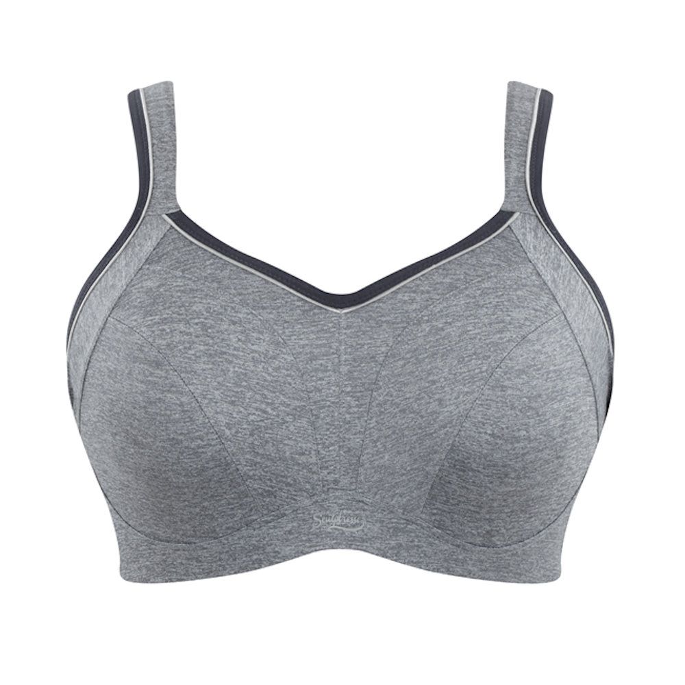 SNAP-CROSSED BRA DARK GREY - Soutien de desporto