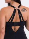 Curvy Kate Non Stop Stretch Body Black-Pink-thumb Nonwired lace body with adjustable straps to fit DD-HH cups. S-XL CK-064-704-BPK