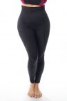 Plaisir Nova High Waist Leggings Black-thumb Long leggings for sports and leisure. 42-56 T0063-BLK