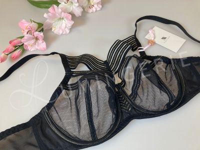 Novika Lou Lou Soft Bra Black Underwired, non-padded balcony 65-100, D-L LOU-NO3-BLK