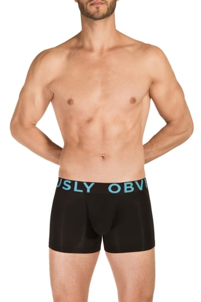 Obviously EveryMan Boxer Brief Black 3 inch leg Boxer brief with 3