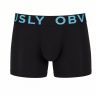 Obviously EveryMan Boxer Brief Black 3 inch leg-thumb Boxer brief with 3