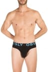 Obviously EveryMan Brief Black-thumb Brief 90% Bamboo Rayon, 10% Lycra <br> S-3XL B02-1A