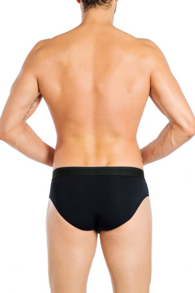 Obviously FreeMan Brief Black Brief 90% Bamboo Rayon, 10% Lycra  S-3XL C02-1A