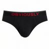 Obviously FreeMan Brief Black-thumb Brief 90% Bamboo Rayon, 10% Lycra  S-3XL C02-1A