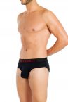 Obviously FreeMan Brief Black-thumb Brief 90% Bamboo Rayon, 10% Lycra  S-3XL C02-1A