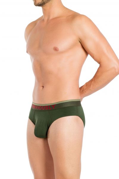 Obviously FreeMan Brief Pine Brief 90% Bamboo Rayon, 10% Lycra  S-XL C02-1V