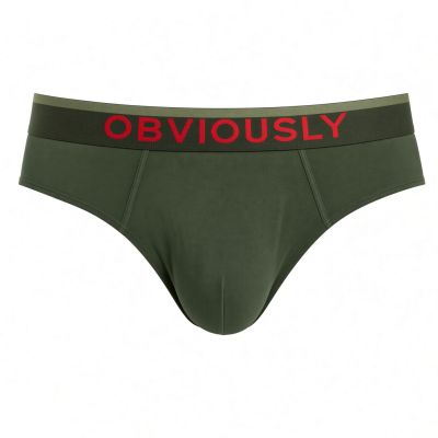 Obviously FreeMan Brief Pine Brief 90% Bamboo Rayon, 10% Lycra  S-XL C02-1V