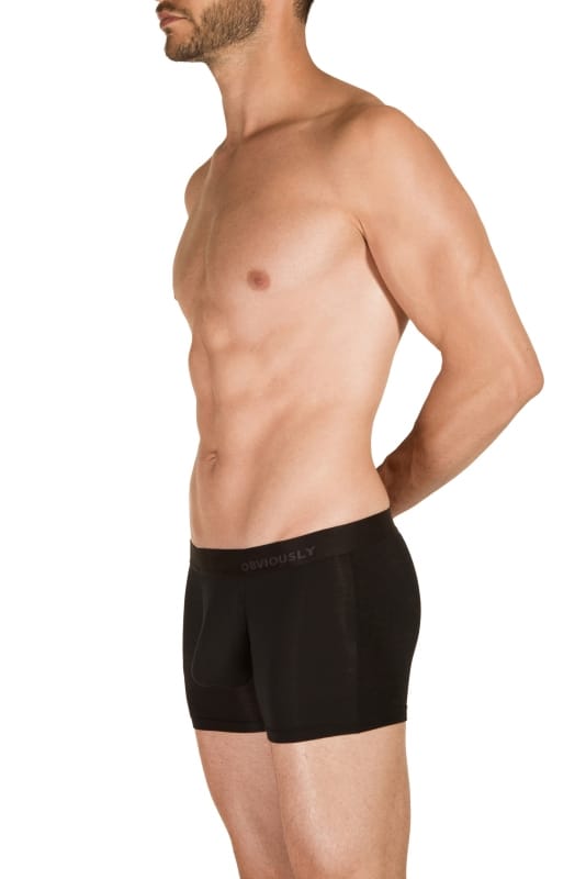 Obviously Obviously PrimeMan Boxer Brief Black 3 leg