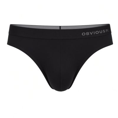 Obviously PrimeMan Brief Black Brief 90% Lenzing MicroModal, 10% Lycra <br> S-3XL A02-1A
