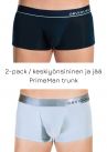 Obviously PrimeMan Trunk 2-pack midnight and ice-thumb Trunk 90% Lenzing MicroModal, 10% Lycra <br> S-XL A03-1M/A03-1E