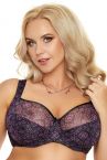 Nessa Omena Soft Bra Purple Floral-thumb Underwired non-padded comfort bra 75-110, D-P N024-507-FLR