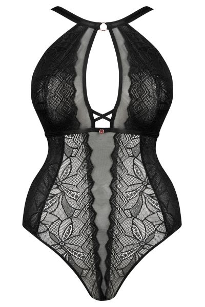 Scantilly by Curvy Kate Opulence Lace Body Black Nonwired lace body with adjustable straps to fit DD-HH cups. S-2XL ST-038-704-BLK