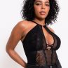 Scantilly by Curvy Kate Opulence Lace Body Black-thumb Nonwired lace body with adjustable straps to fit DD-HH cups. S-2XL ST-038-704-BLK