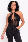 Scantilly by Curvy Kate Opulence Lace Body Black-thumb Nonwired lace body with adjustable straps to fit DD-HH cups. S/36-38 - 2XL/52-54 ST-038-704-BLK